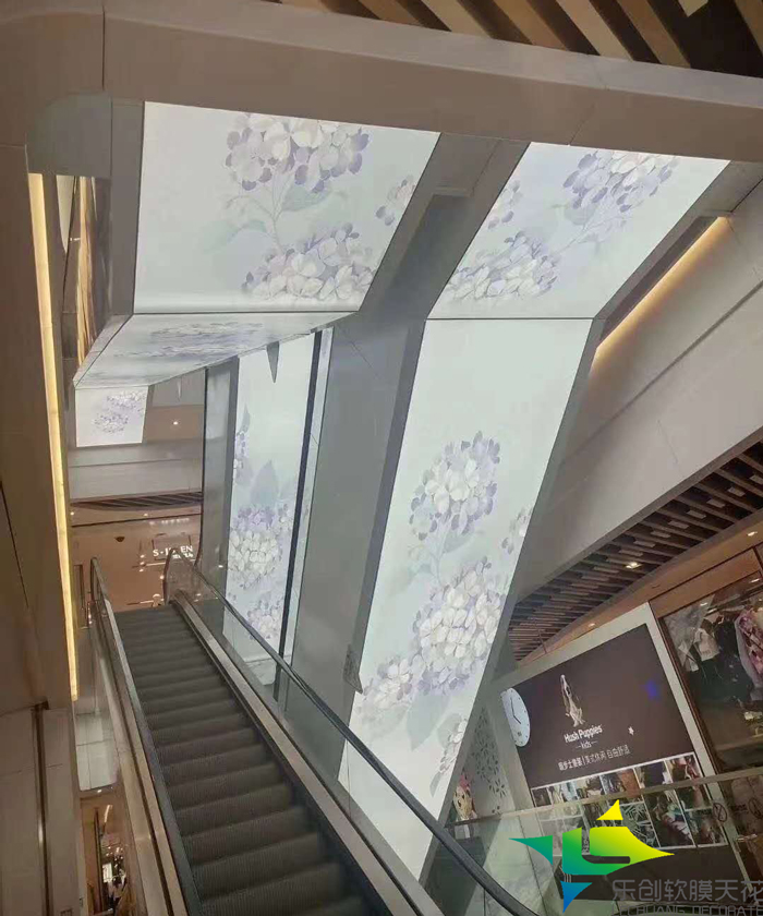 商场电梯软膜天花吊顶图片